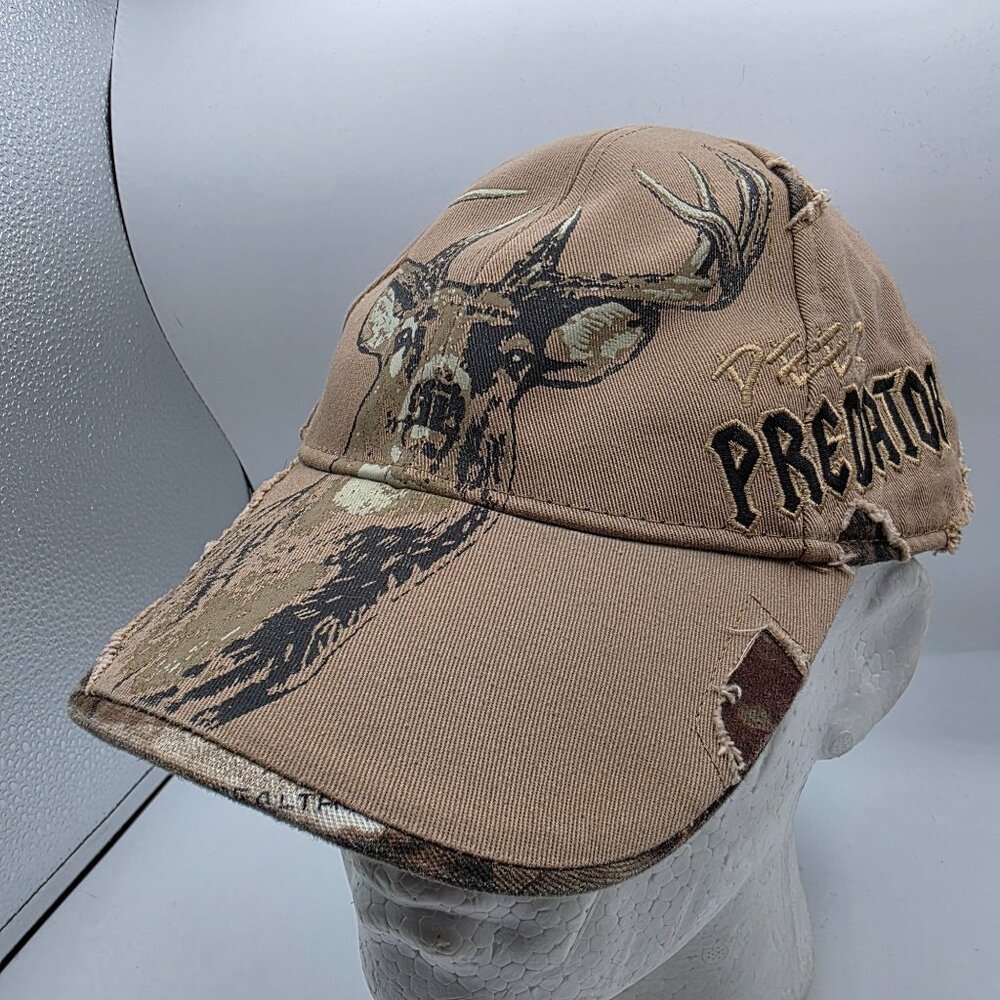 Buckwear Deer Predator Mens Brown Adjustable Hunting Hat Casual Outdoors